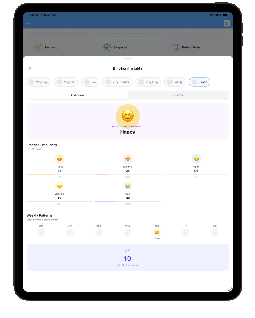 Emotion Insights - Track feelings across activities